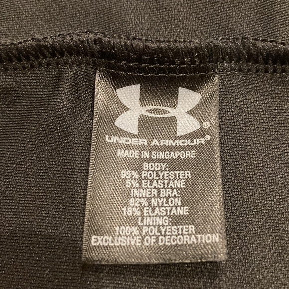 Under Armour Fitted Athletic Dress Black Silver Medium - Picture 8 of 9